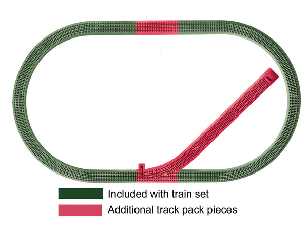 LIONEL 6-12044 FASTRACK SIDING TRACK ADD-ON TRACK PACK