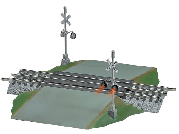 LIONEL 6-12052 FASTRACK GRADE CROSSING WITH FLASHERS