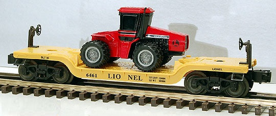 Lionel 6-16957 Depressed Center Flatcar w/ERTL Case 4wd Tractor