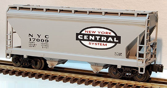 Lionel 6-17009 New York Central Two Bay Covered Hopper Standard 'O'