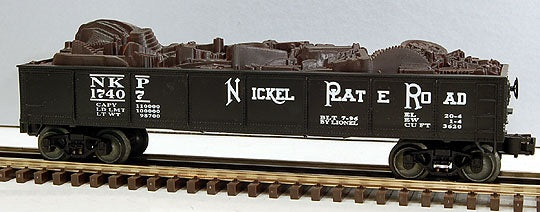 Lionel 6-17407 Nickel Plate Road Gondola with Junk Load Standard O