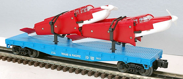 Lionel 6-17516 Texas and Pacific Flatcar with Two Beechcraft Bonanza Airplanes