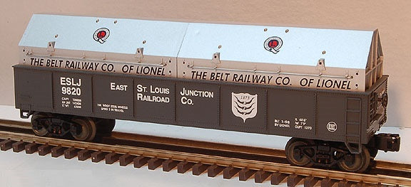 Lionel 6-26913 East St. Louis Gondola with Coil Covers Std. O